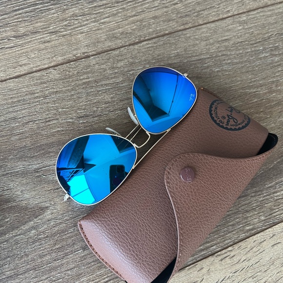 Ray-Ban Flash Aviators - Blue Large - Picture 4 of 5